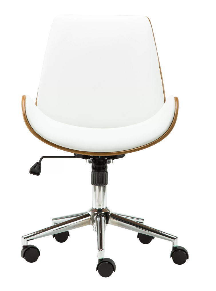 Scaun de birou directorial US114 Apolo, alb, 51x58x86-98 cm