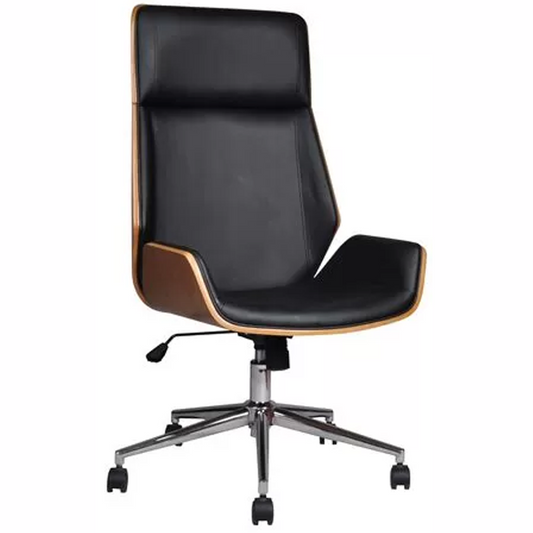 Scaun de birou directorial US116 Calisto, Negru, 60x65x111-118 cm