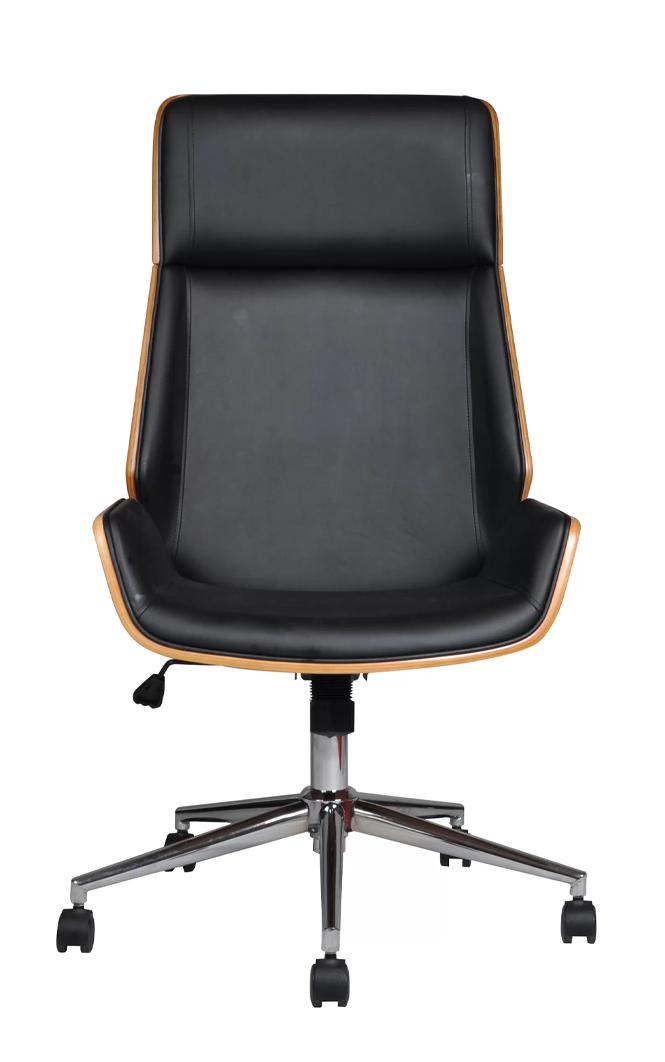 Scaun de birou directorial US116 Calisto, Negru, 60x65x111-118 cm
