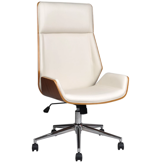 Scaun de birou directorial US116 Calisto, alb, 60x65x111-118 cm