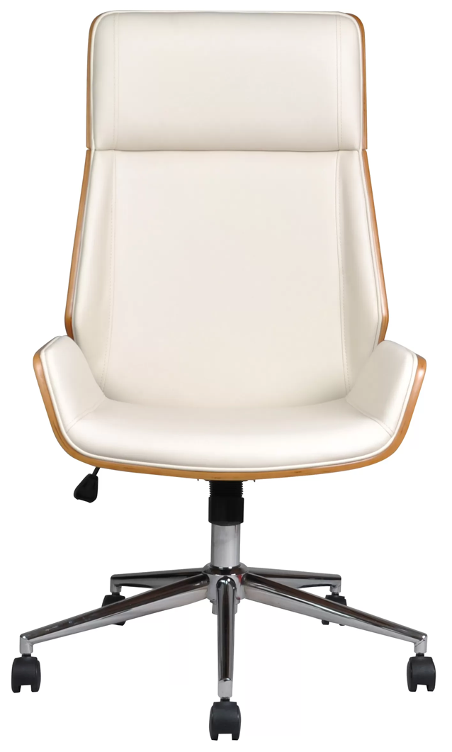 Scaun de birou directorial US116 Calisto, alb, 60x65x111-118 cm