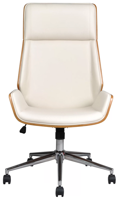 Scaun de birou directorial US116 Calisto, alb, 60x65x111-118 cm