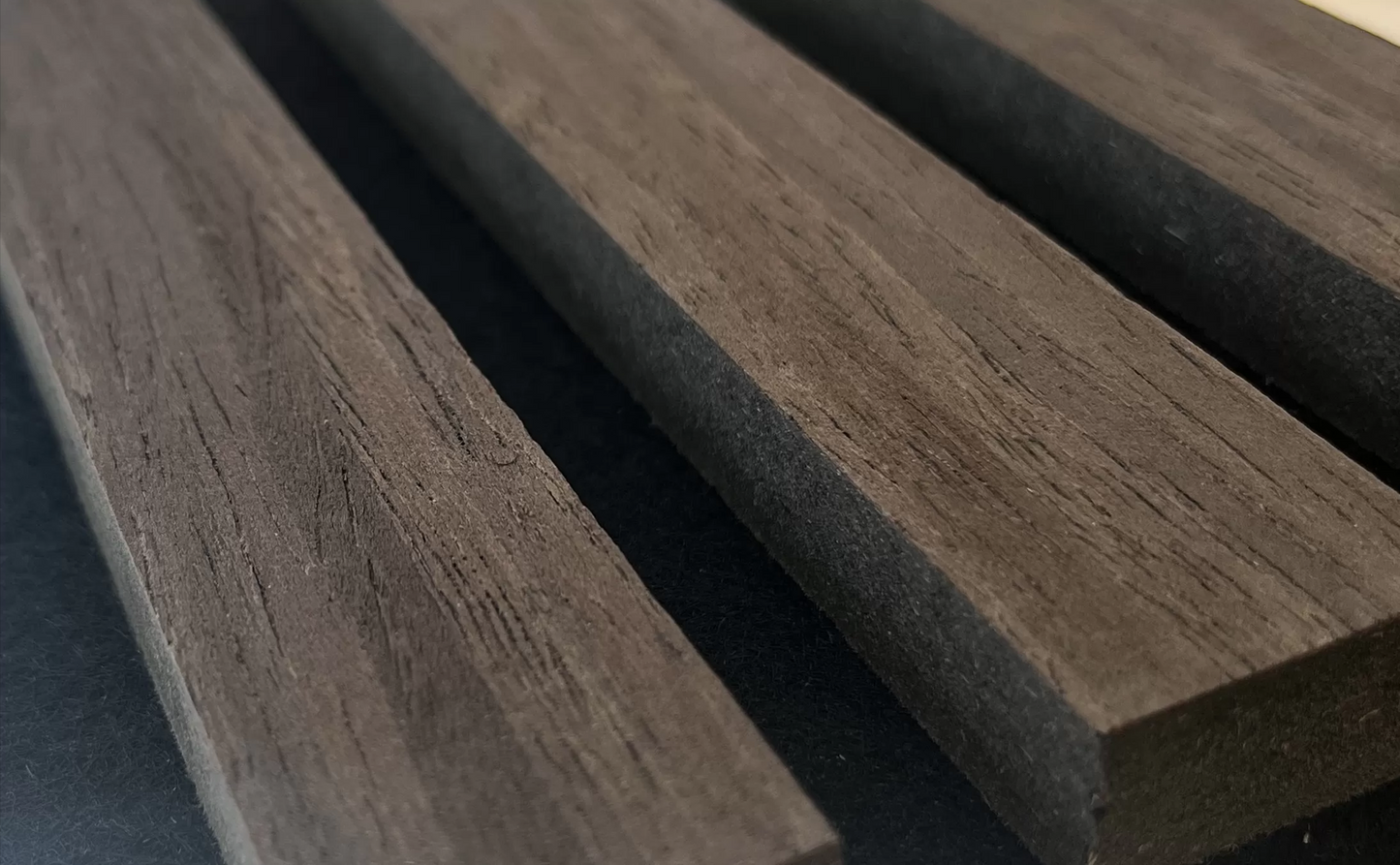 Panou riflat acustic, nuc inchis 240x60x2.1 cm